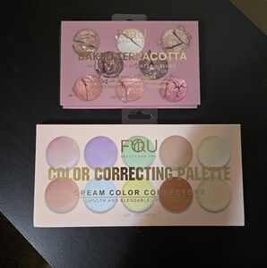 New 2 Beauty For You Highlighter + Bronzer + Blush & Color Correcting palettes